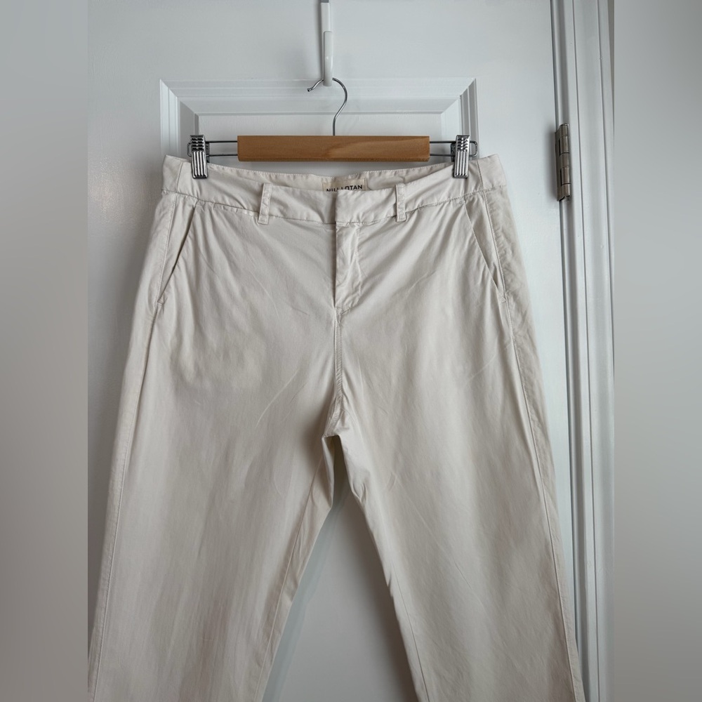 Nili Lotan Women’s East Hampton Pant Eggshell Size 8 - Picture 2 of 10